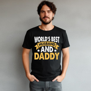 T-shirt Meilleur cadeau de père et de mari au monde pour l