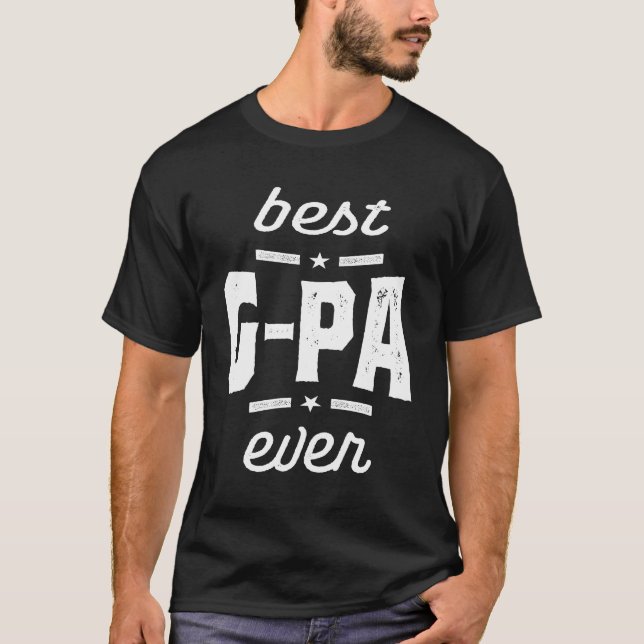 T-shirt Meilleur Cadeau G-Pa Ever Grandpa (Devant)