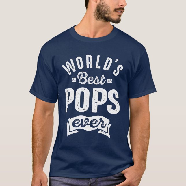 T-shirt Meilleur cadeau Pops (Devant)