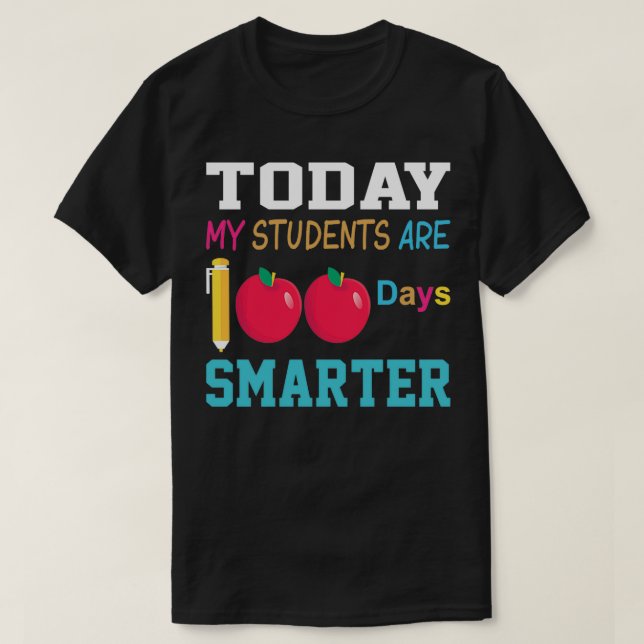 T-shirt meilleur cadeau pour 00 jours d'école (Design devant)