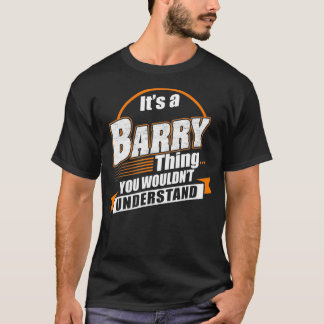 T-shirt Meilleur Cadeau Pour Barry Barry Nommé