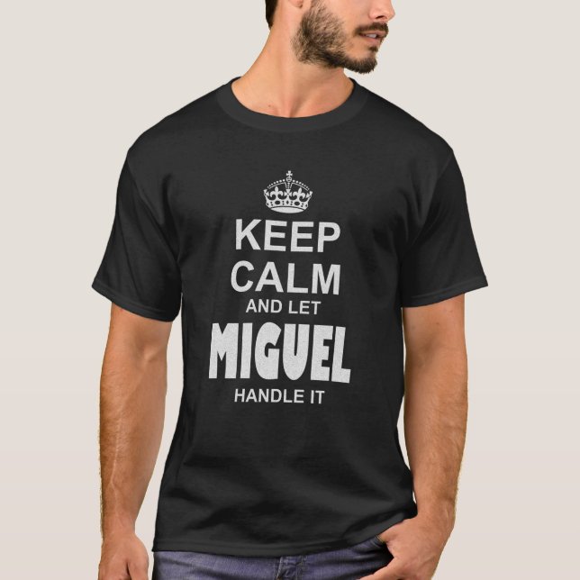 T-shirt Meilleur cadeau pour MIGUEL - MIGUEL nommé (Devant)