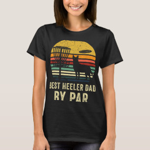 T-shirt Meilleur cadeau pour papa Red Blue Heeler Cattle D