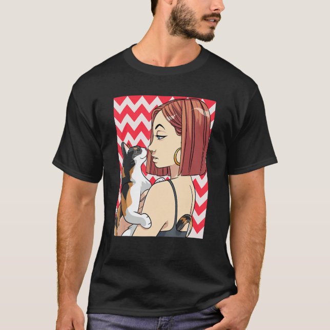 T-shirt Meilleur Calico Chat Maman Mignonne Animal Kitten  (Devant)