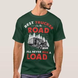 T-shirt Meilleur Camionneur Mens Sur Le Chauffeur De Camio