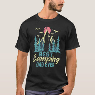 T-shirt Meilleur Camping Papa Jamais Camp Père Vintage Cam