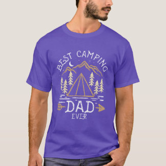 T-shirt Meilleur Camping Papa Jamais Camper Dads Père drôl