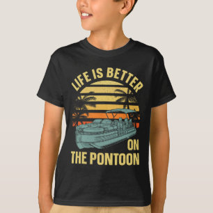 T-shirt Meilleur capitaine de ponton Art pour hommes femme