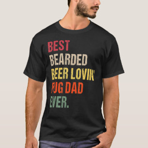 T-shirt Meilleur Carlin d'amour de la bière à poils papa j