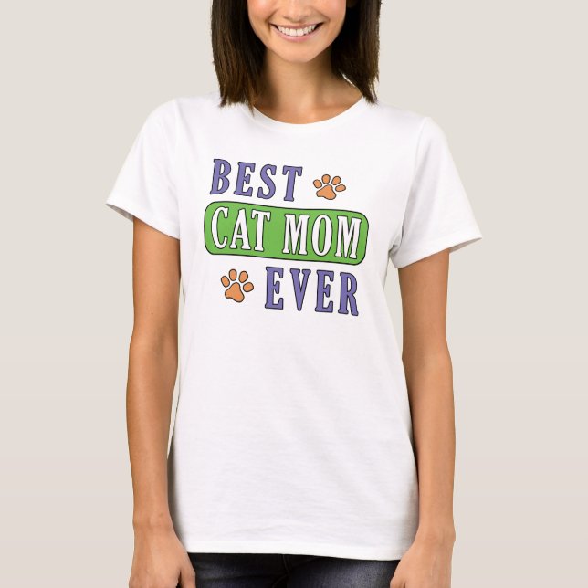 T-shirt Meilleur Cat Maman jamais (Devant)