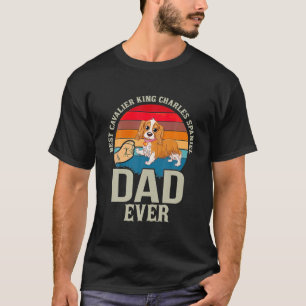 T-shirt Meilleur Cavalier Roi Charles Espagnol Papa Jamais