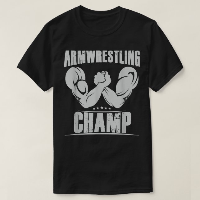 T-shirt Meilleur Champ De Lutte De Bras (Design devant)
