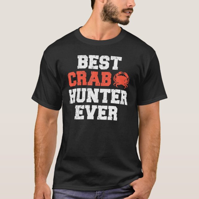 T-shirt Meilleur chasseur de crabe (Devant)