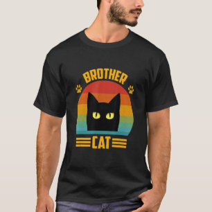 T-shirt Meilleur Chat Brother Retro Vintage Brother Chat S
