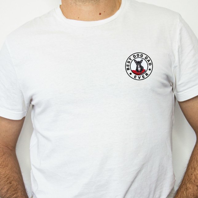 T-shirt Meilleur Chat de Chien Papa Jamais Photo Personnal (Créateur téléchargé)