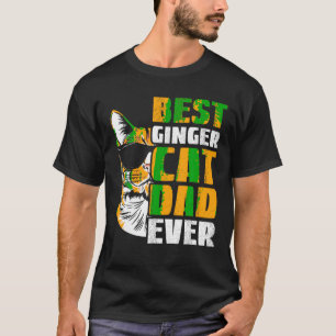 T-shirt Meilleur Chat de Gingembre Papa Jamais Amoureux de