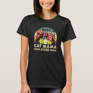 T-shirt Meilleur Chat Mama Jamais Vintage Style Rétro