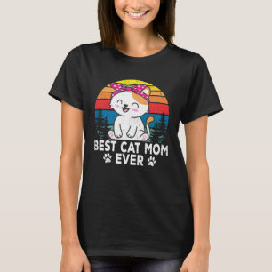 T-shirt Meilleur chat Maman Cute Chats Propriétaire Animau