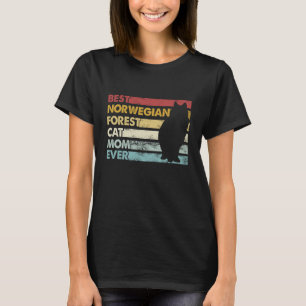 T-shirt Meilleur Chat Maman Ever Mère Norvège Forêt Chat
