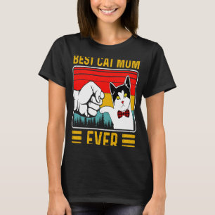 T-shirt Meilleur Chat Maman Jamais Vintage Kitten Chat Mam