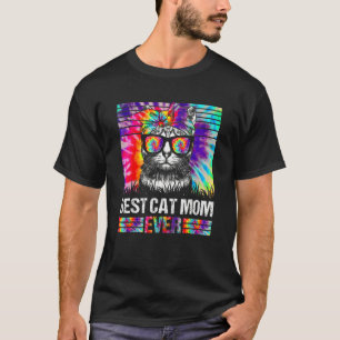 T-shirt Meilleur Chat Maman toujours Tie Dye Chat Fête de 