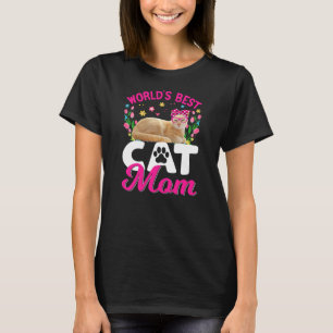 T-shirt Meilleur Chat Mondial Fête des Mères de Maman