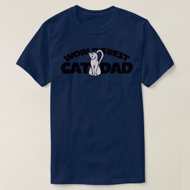 T-shirt Meilleur Chat Papa2 (Design devant)
