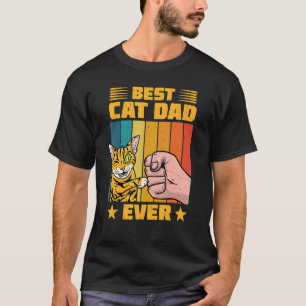 T-shirt Meilleur Chat Papa Ever Animaux Chatons Lever Pren