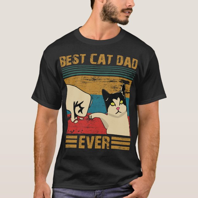 T-shirt Meilleur chat Papa Ever - bester Katzenvater aller (Devant)