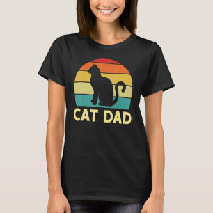T-shirt Meilleur Chat Papa Fête des pères Rétro Pour Papa 