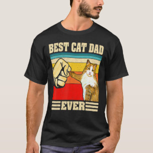 T-shirt Meilleur Chat Papa Jamais Bump Vintage Retro Chat 