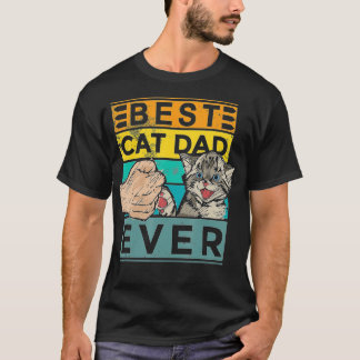 T-shirt Meilleur Chat Papa Jamais Chat Papa Fête des pères