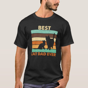 T-shirt Meilleur Chat Papa Jamais Drôle Amoureux des chats