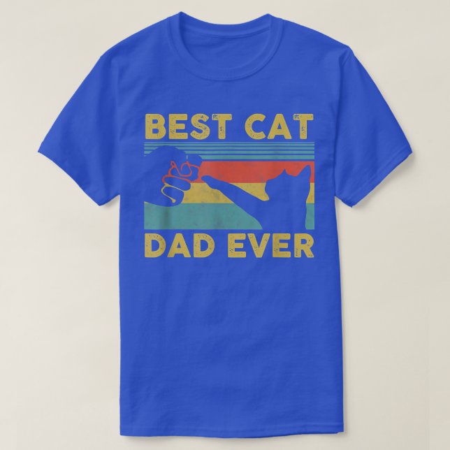 T-shirt Meilleur Chat Papa Jamais Tee Drôle Chat Daddy Fêt (Design devant)