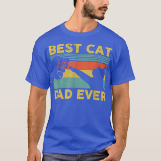 T-shirt Meilleur Chat Papa Jamais Tee Drôle Chat Daddy Fêt