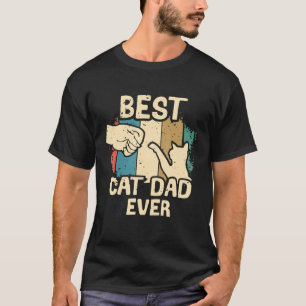 T-shirt Meilleur Chat Papa Jamais Vintage Père Jour