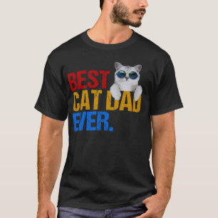 T-shirt Meilleur Chat Papa Toujours Amusant Chat propriét