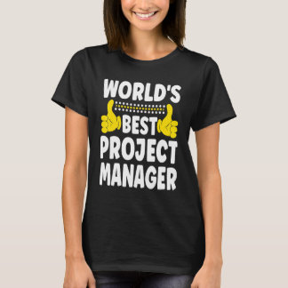 T-shirt Meilleur chef de projet du monde Titre du travail 