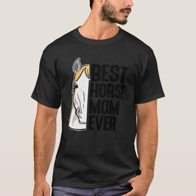 T-shirt Meilleur Cheval Maman Ever Rider Horse Farm (Devant)