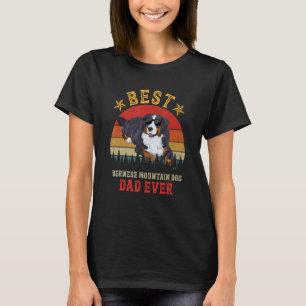 T-shirt Meilleur chien Bernese Mountain Papa Jamais Hommes