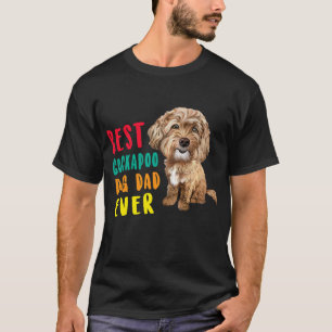 T-shirt Meilleur chien de Cockapo père jamais Fête des pèr