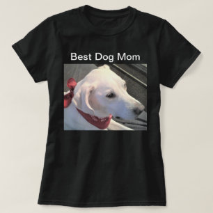 T-shirt Meilleur Chien Maman Blanc Labrador Retriever Mix 