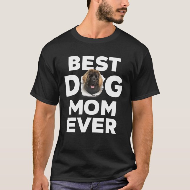 T-shirt Meilleur Chien Maman Jamais Leonberger Amateurs Po (Devant)