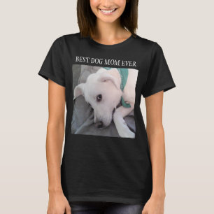 T-shirt Meilleur Chien Maman Jamais Mignonne Chien Blanc P