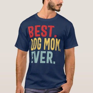 T-shirt Meilleur Chien Maman Jamais Vintage Distressed Des