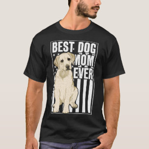 T-shirt Meilleur Chien Maman Jaune Labrador Retriever