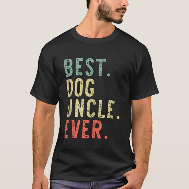 T-shirt Meilleur chien oncle jamais Cool Funny Débardeur V (Devant)