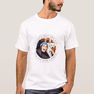 T-shirt Meilleur Chien Papa Classique Photo Simple