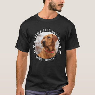 T-shirt Meilleur Chien Papa Empreintes de pattes Personnal