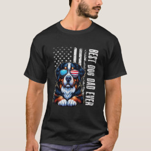 T-shirt Meilleur Chien Papa Jamais Bernese Mountain Americ